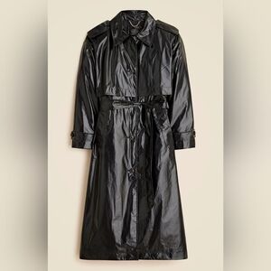 J. Crew Rain Or Shine Black Trench Coat